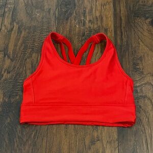 DSG Vibrant Red Strappy Back Sports Bra
